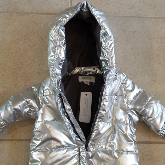 Gymboree Baby Silver Snowsuit Brand New in 3 sizes - Picture 5 of 8